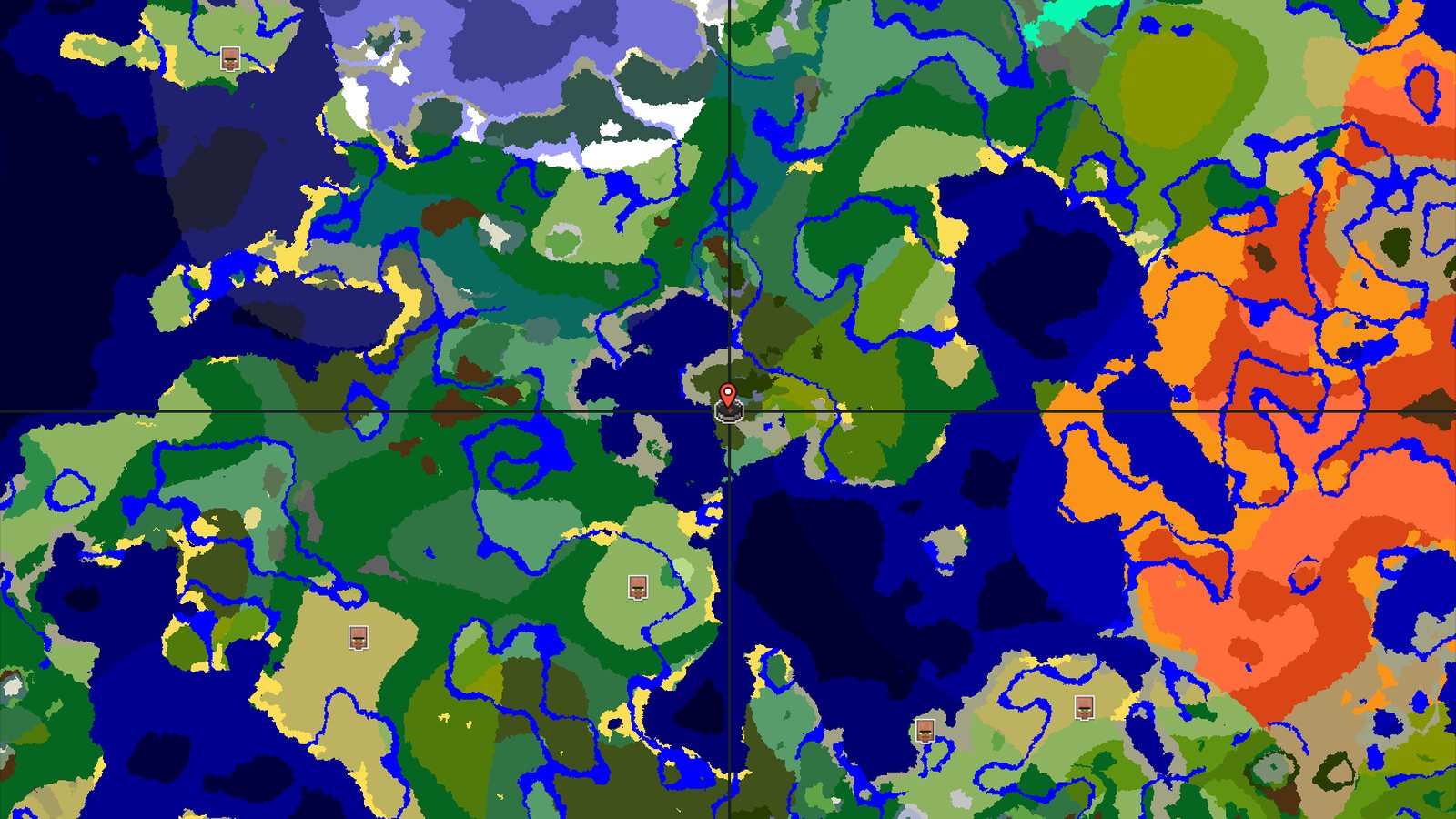 Dark Forest with Pale Garden and Bamboo Jungle — Minecraft seed preview