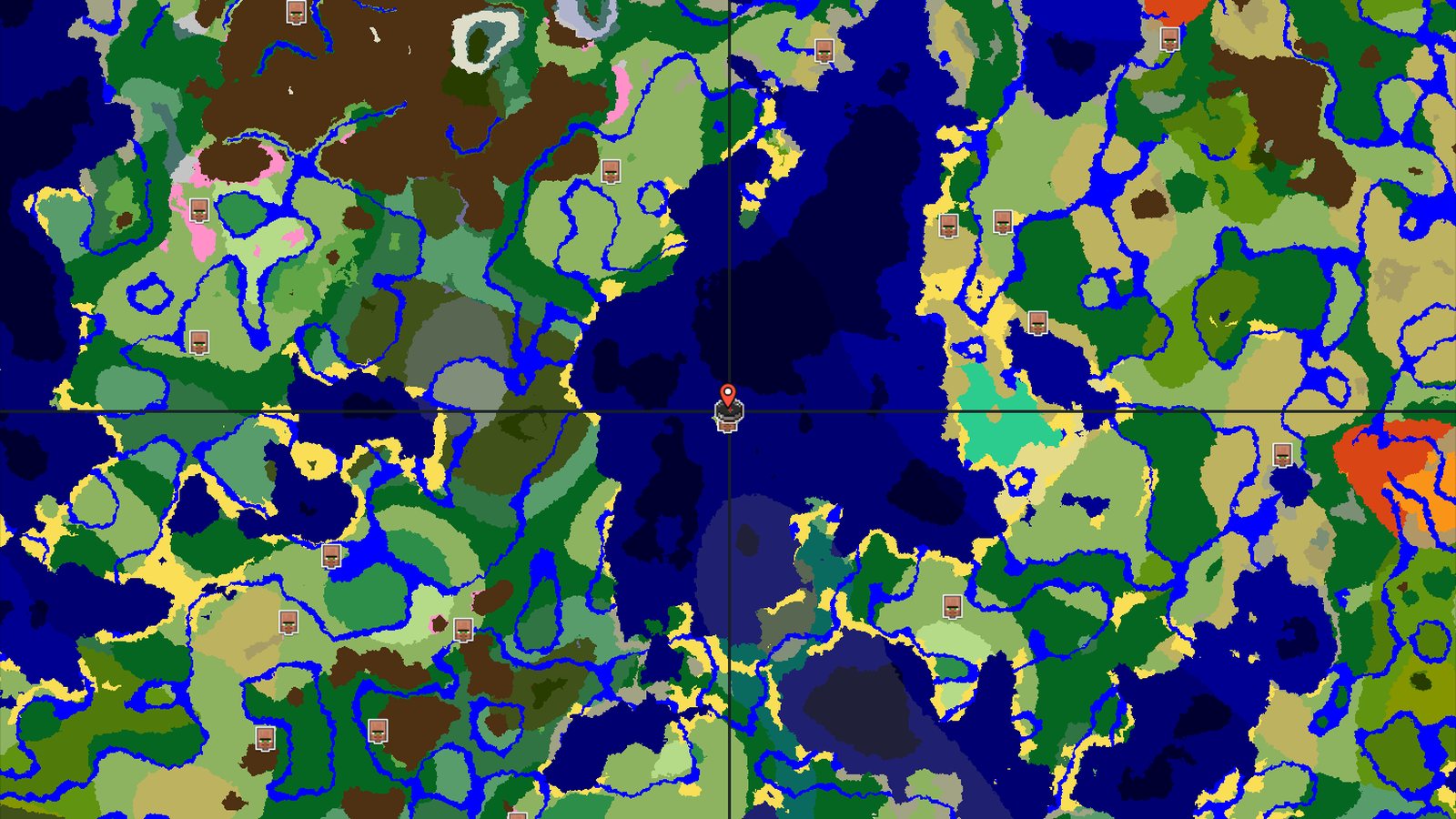 Island Start with a Nearby Village and Trial Chambers — Minecraft seed preview