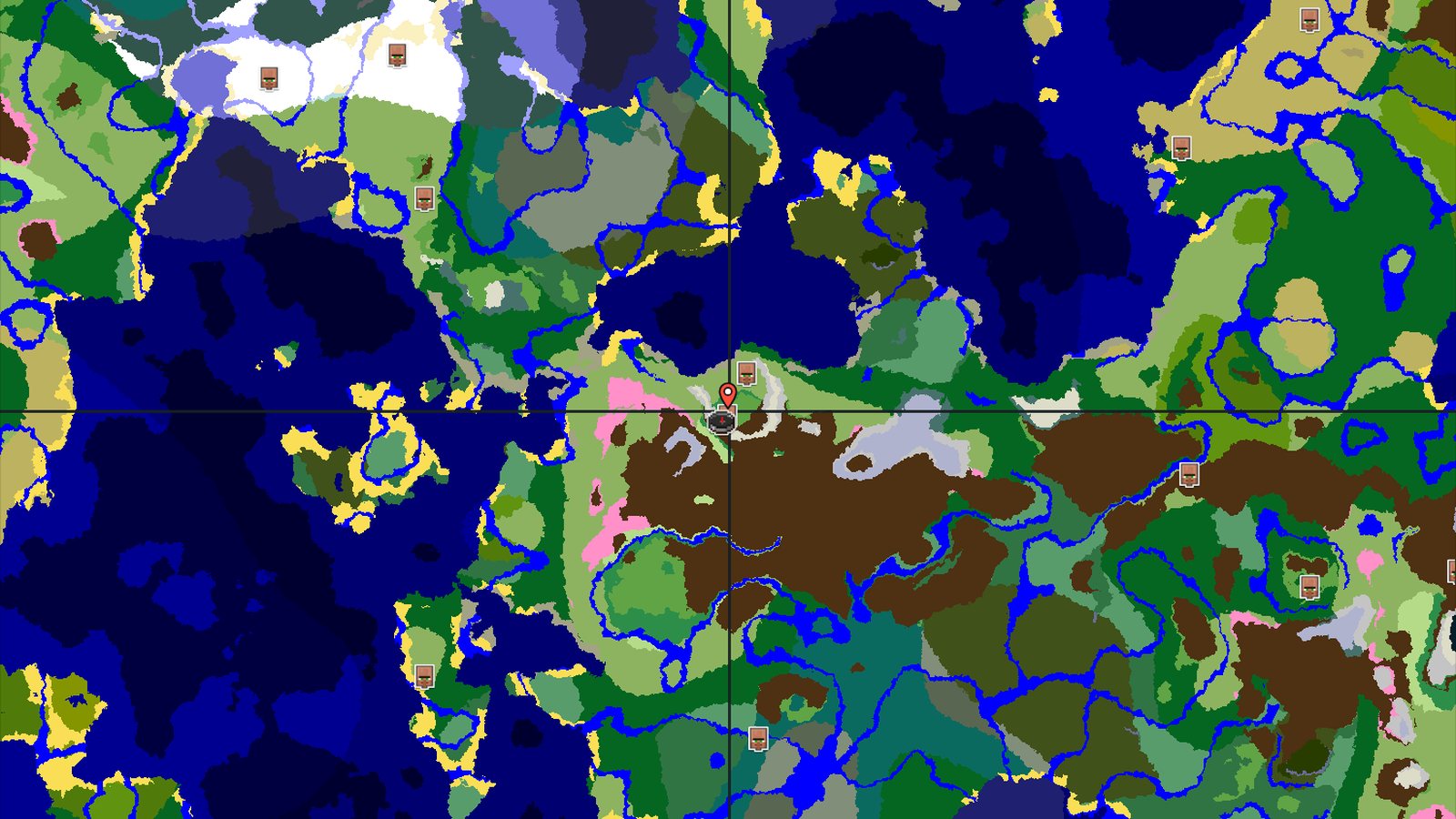 Spawn in Snowy Slopes with Nearby Village and Cherry Grove — Minecraft seed preview