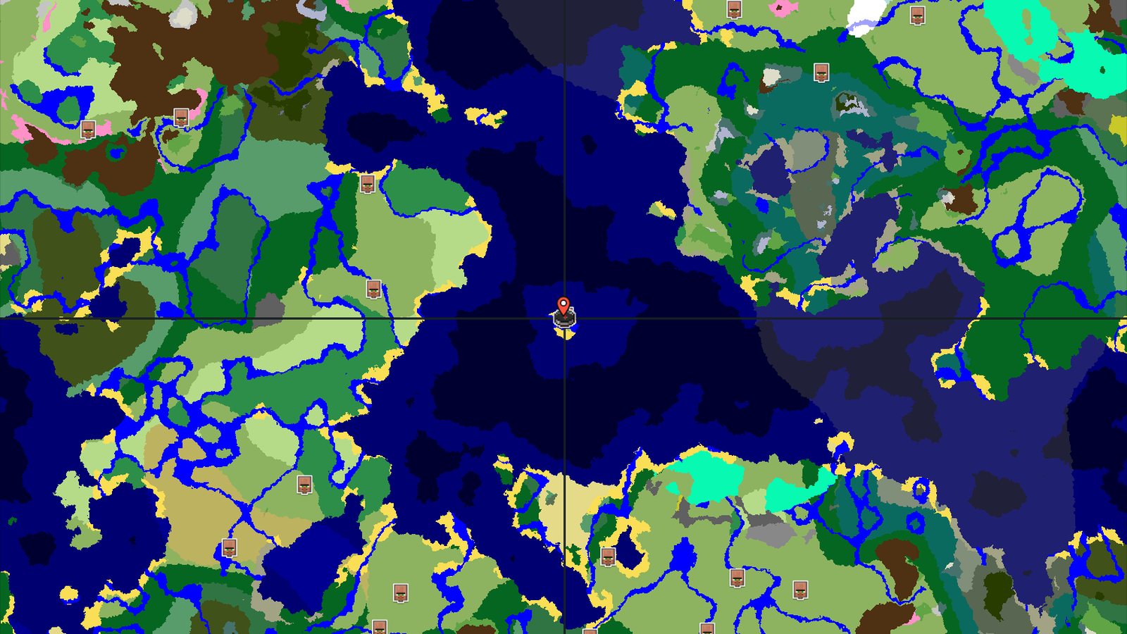 Island Spawn with a Close Village and Underwater Wonders — Minecraft seed preview