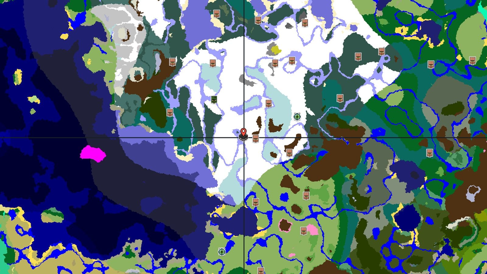 Snowy Plains Spawn With Early Igloo and Village — Minecraft seed preview