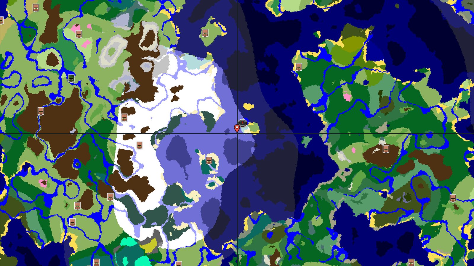 Ice Spikes Near Spawn on a Frozen Island — Minecraft seed preview
