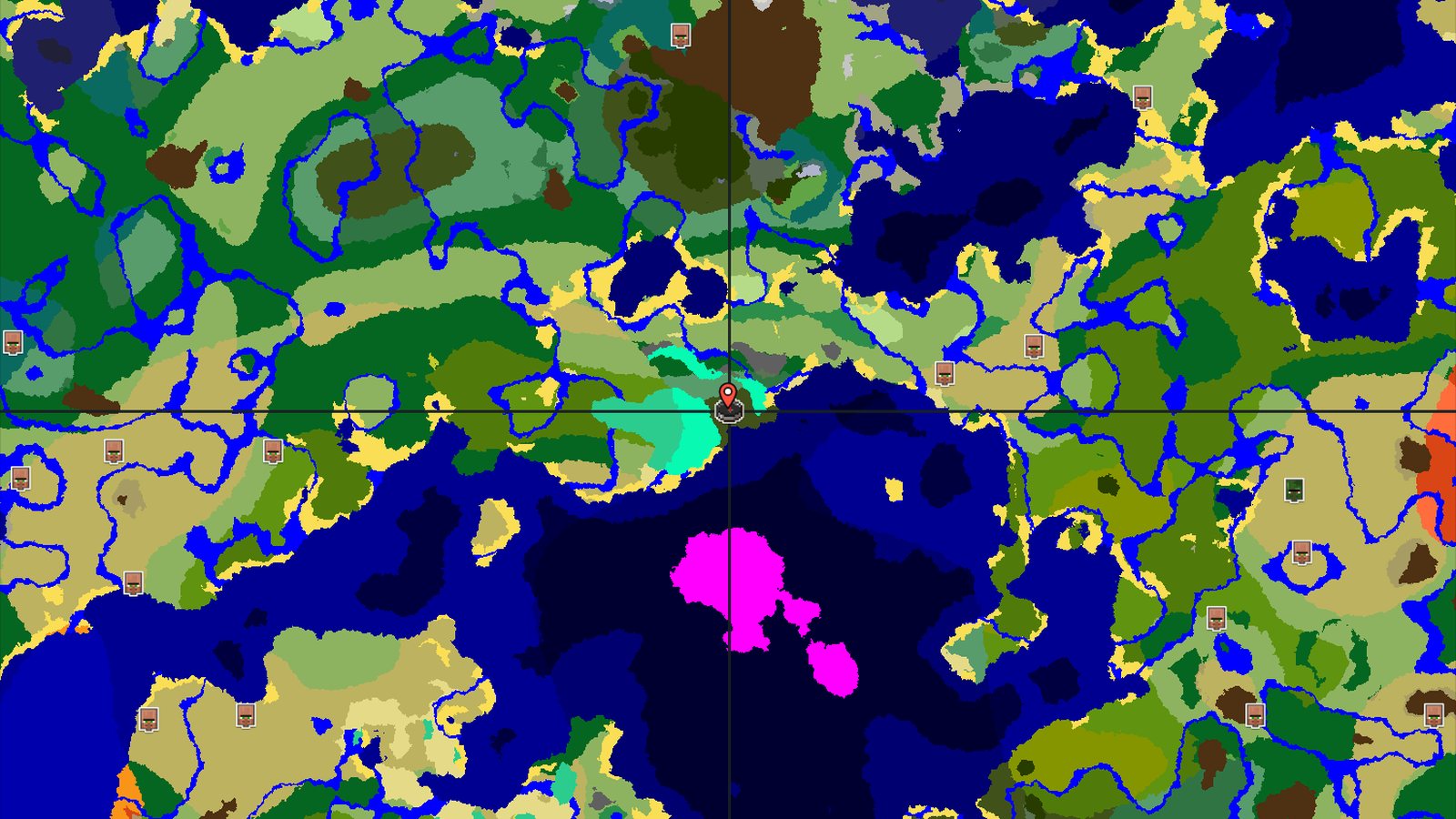 Spawn in a Dark Forest with a Mushroom Fields Nearby — Minecraft seed preview