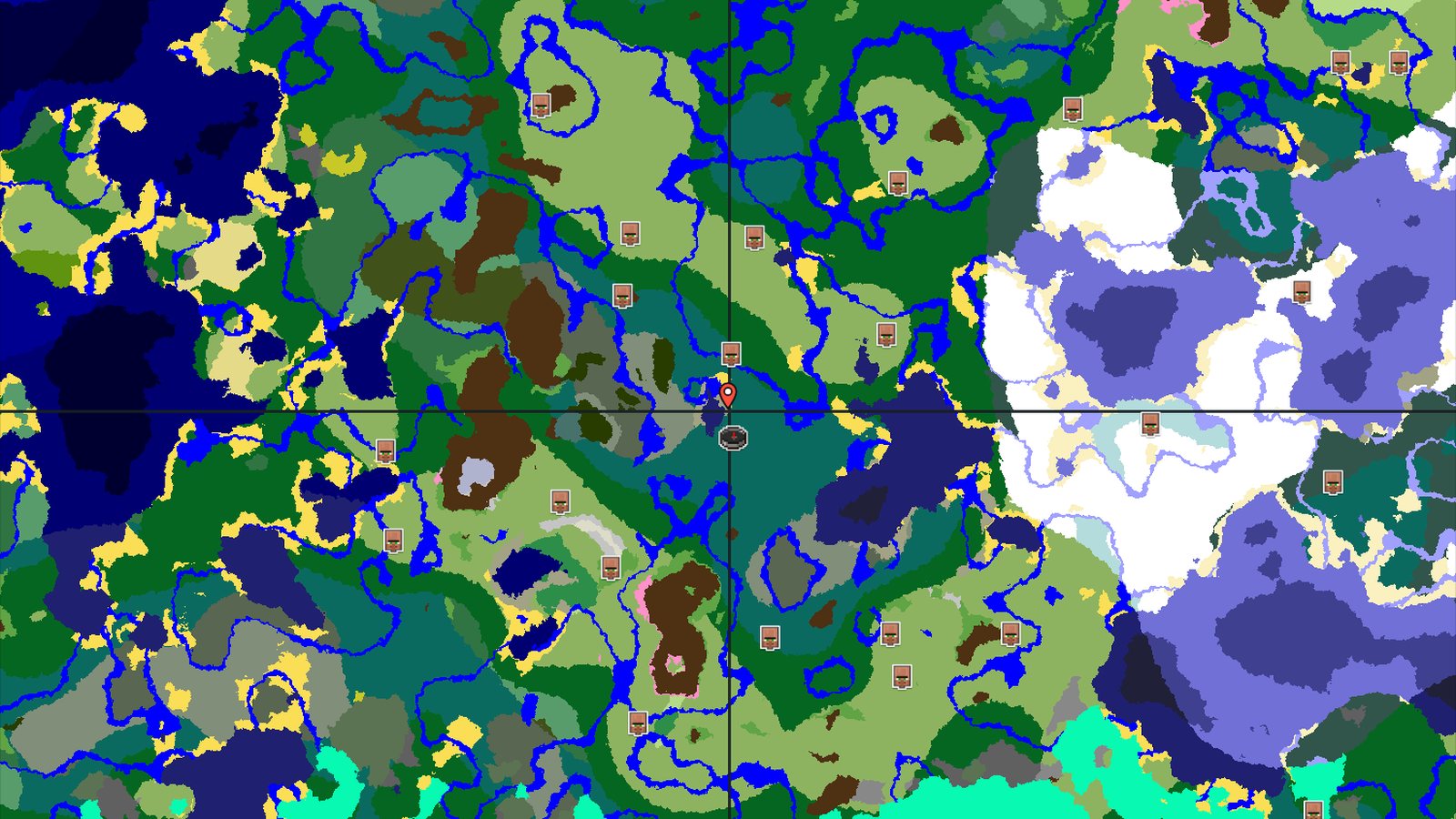 Valley Taiga with a Nearby Village — Minecraft seed preview