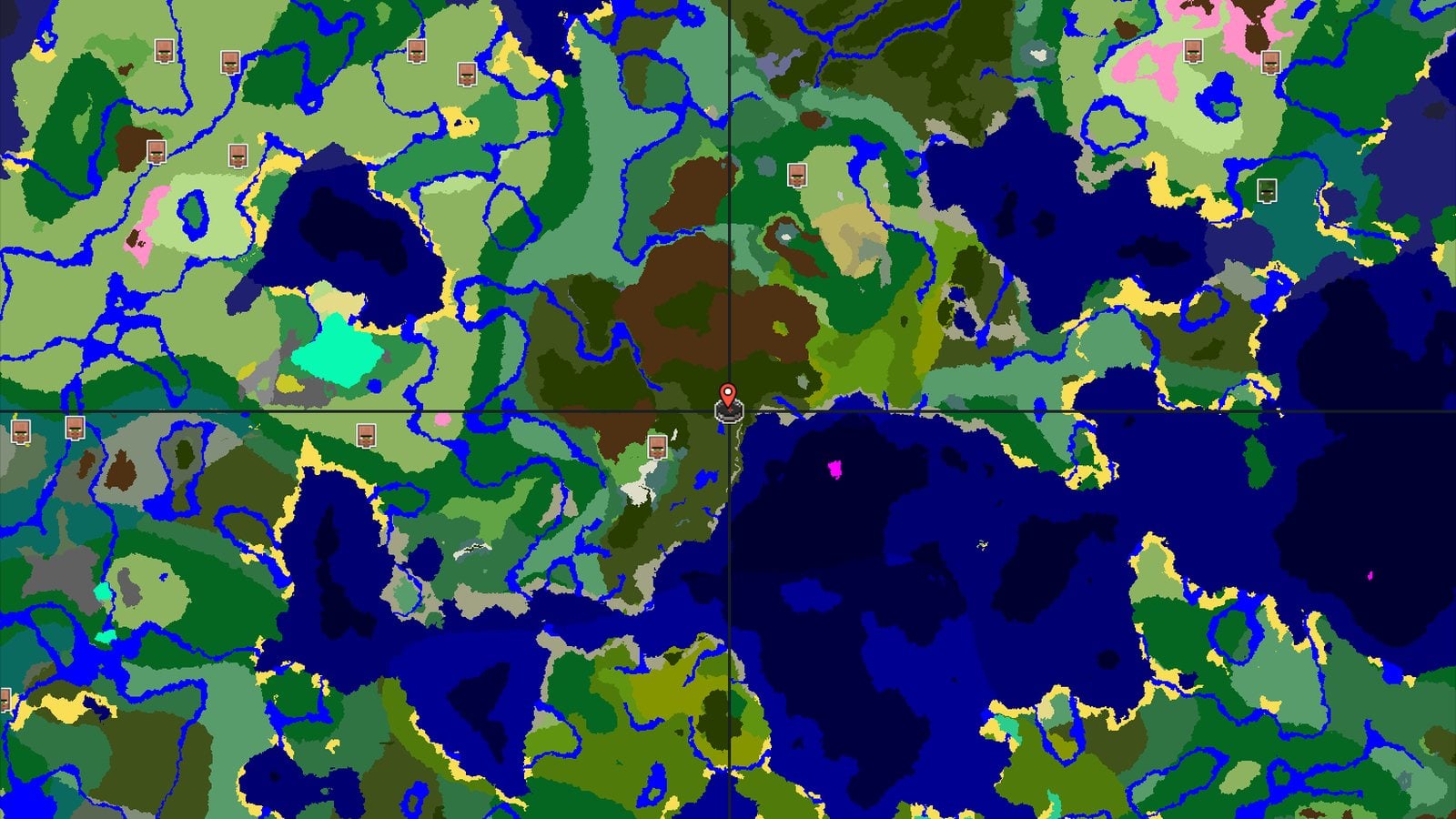 A Dark Forest Start With Hidden Depths — Minecraft seed preview