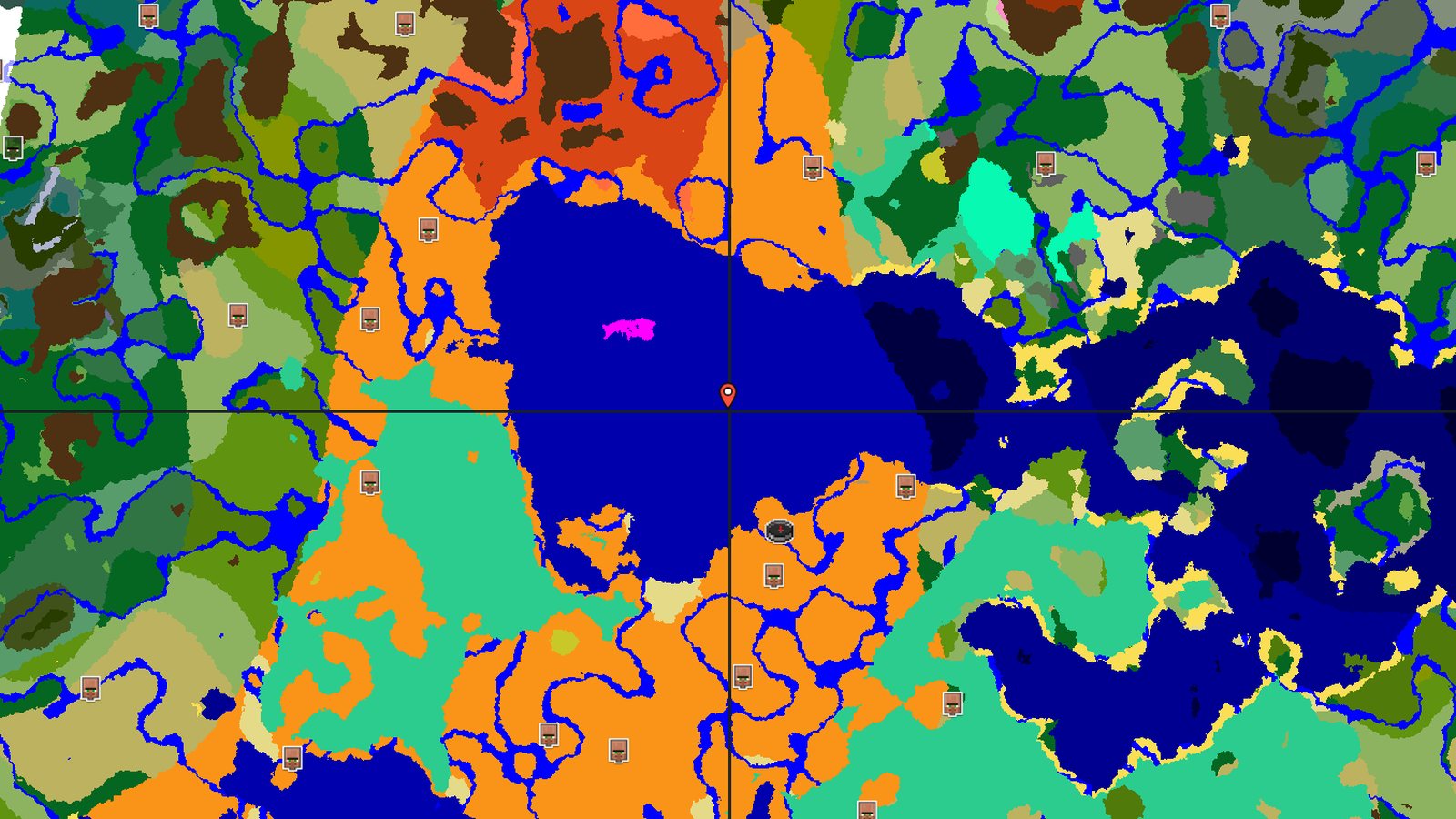 Mushroom Fields and Desert Village — Minecraft seed preview