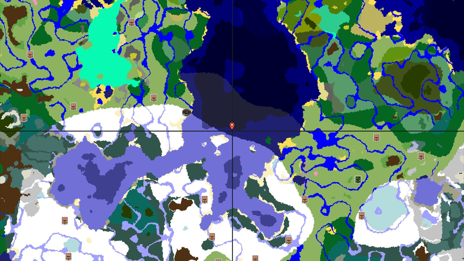 A Snowy Start Near a Buried Treasure — Minecraft seed preview