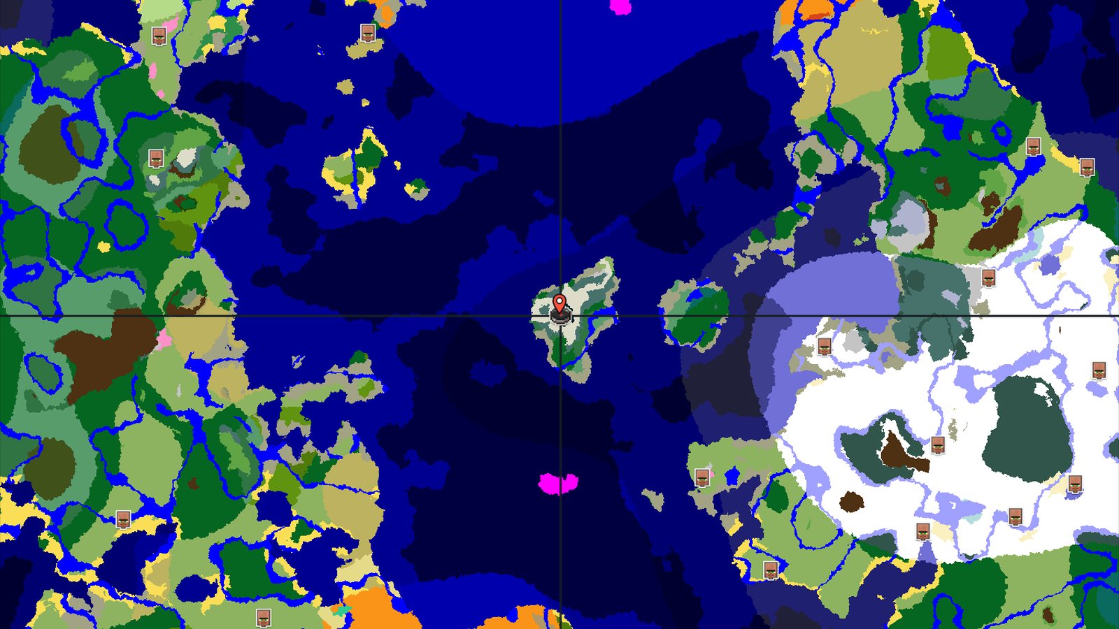 Spawn in Snowy Jagged Peaks with an Ocean View — Minecraft seed preview