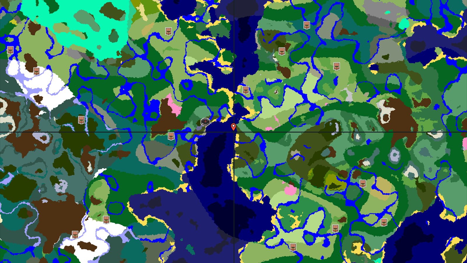 Pale Garden Beside a Dark Forest — Minecraft seed preview