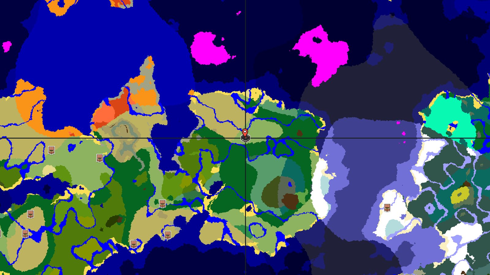 Jungle Temple by a River and Mushroom Island — Minecraft seed preview