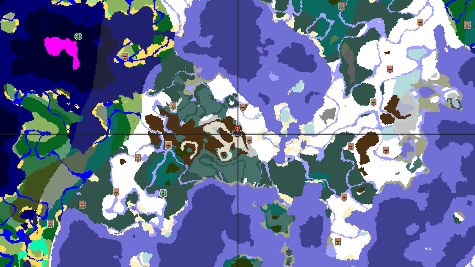 Dripstone Caves Spawn Near Mountain Peaks and Cold Ocean — Minecraft seed preview