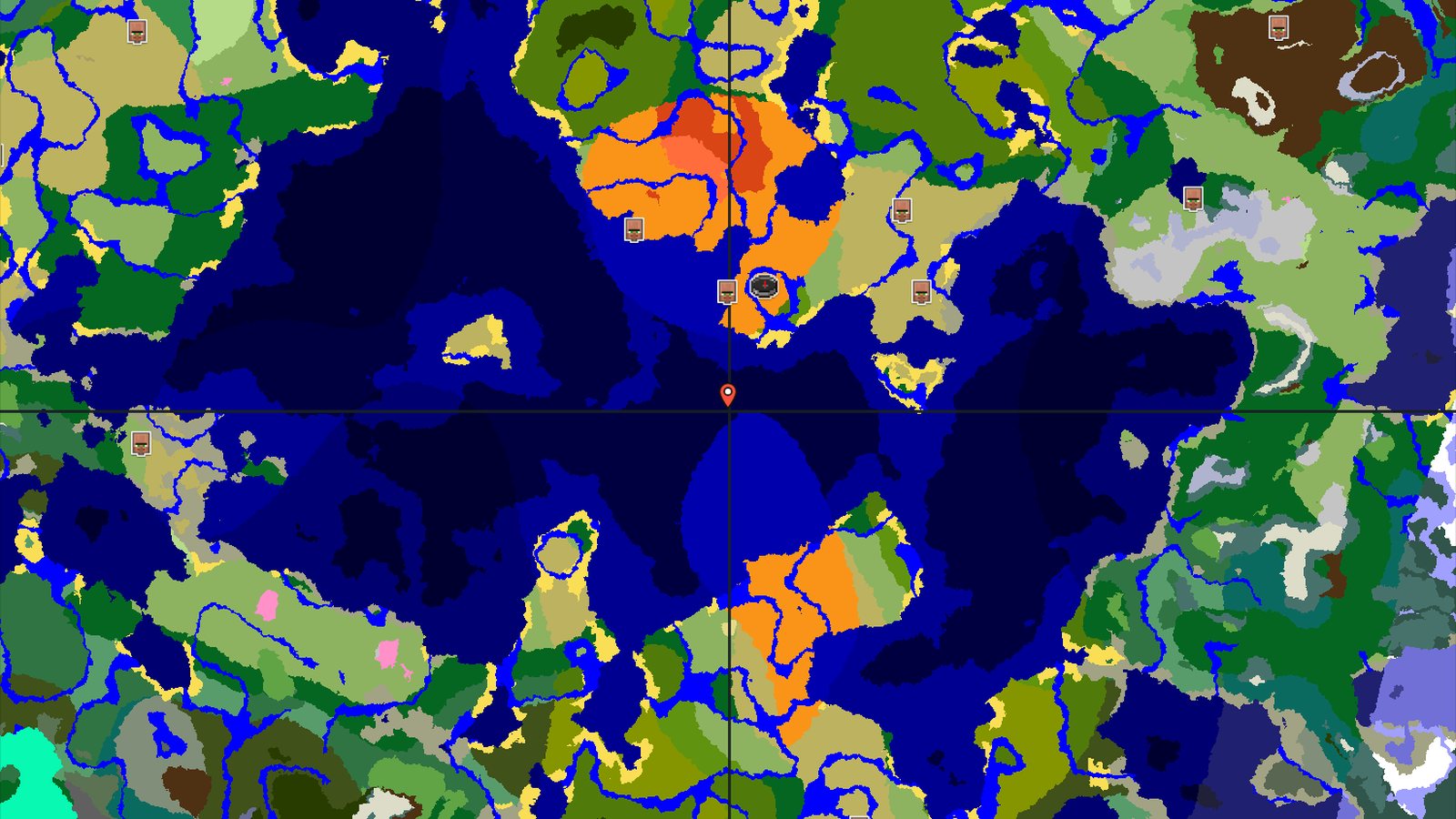 Desert Spawn with Nearby Village and Jungle Biomes — Minecraft seed preview