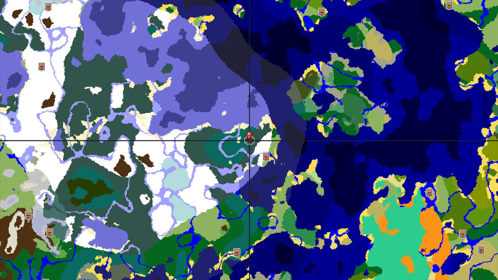 A Cold Start With Close Trials and a Distant Village — Minecraft seed preview