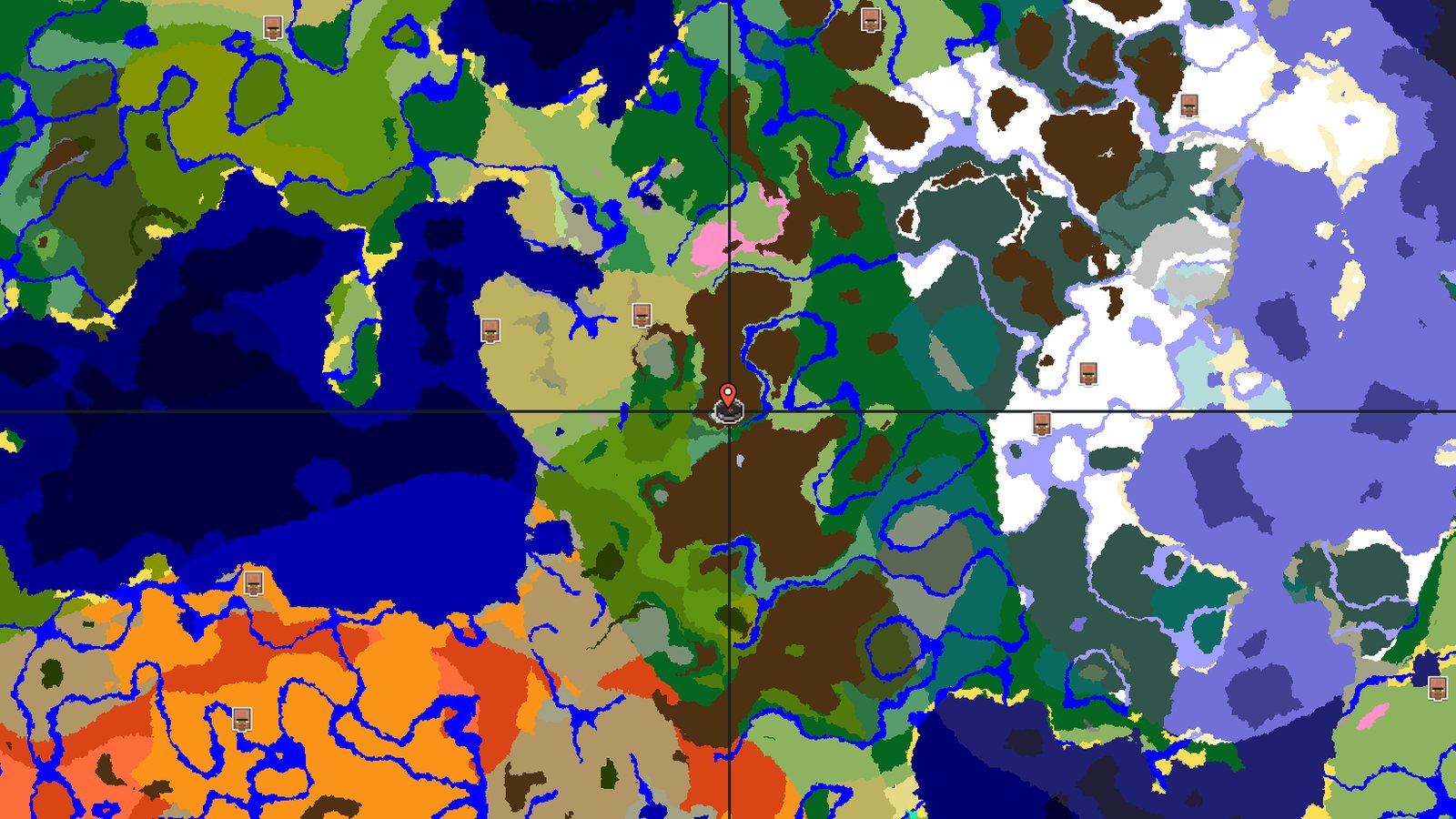 Jagged Peaks With Cherry Grove — Minecraft seed preview