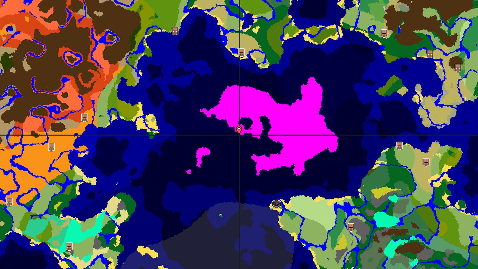 Mushroom Fields and a Flower Forest Near Spawn — Minecraft seed preview