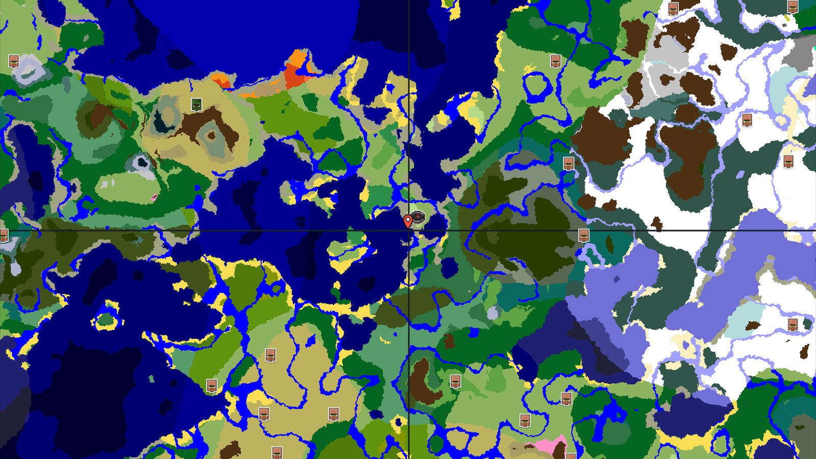 A Sunflower Plains Spawn with Nearby Ocean Adventures — Minecraft seed preview