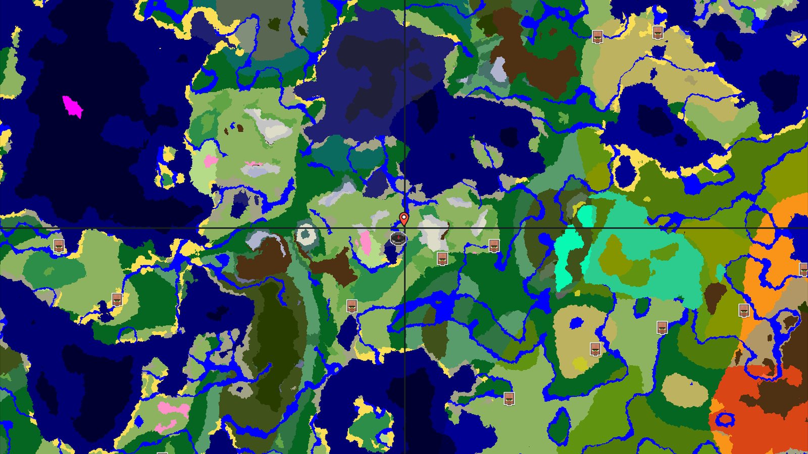 Spawn in Plains with Nearby Flower Forest — Minecraft seed preview