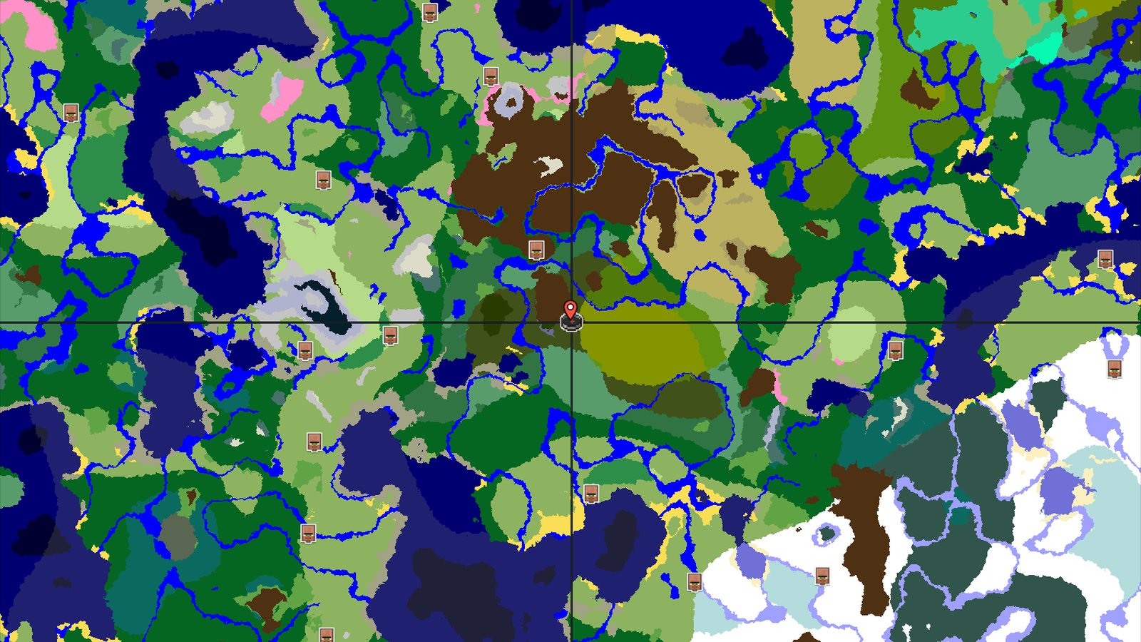 Bamboo Jungle Beside Dark Forest Spawn — Minecraft seed preview