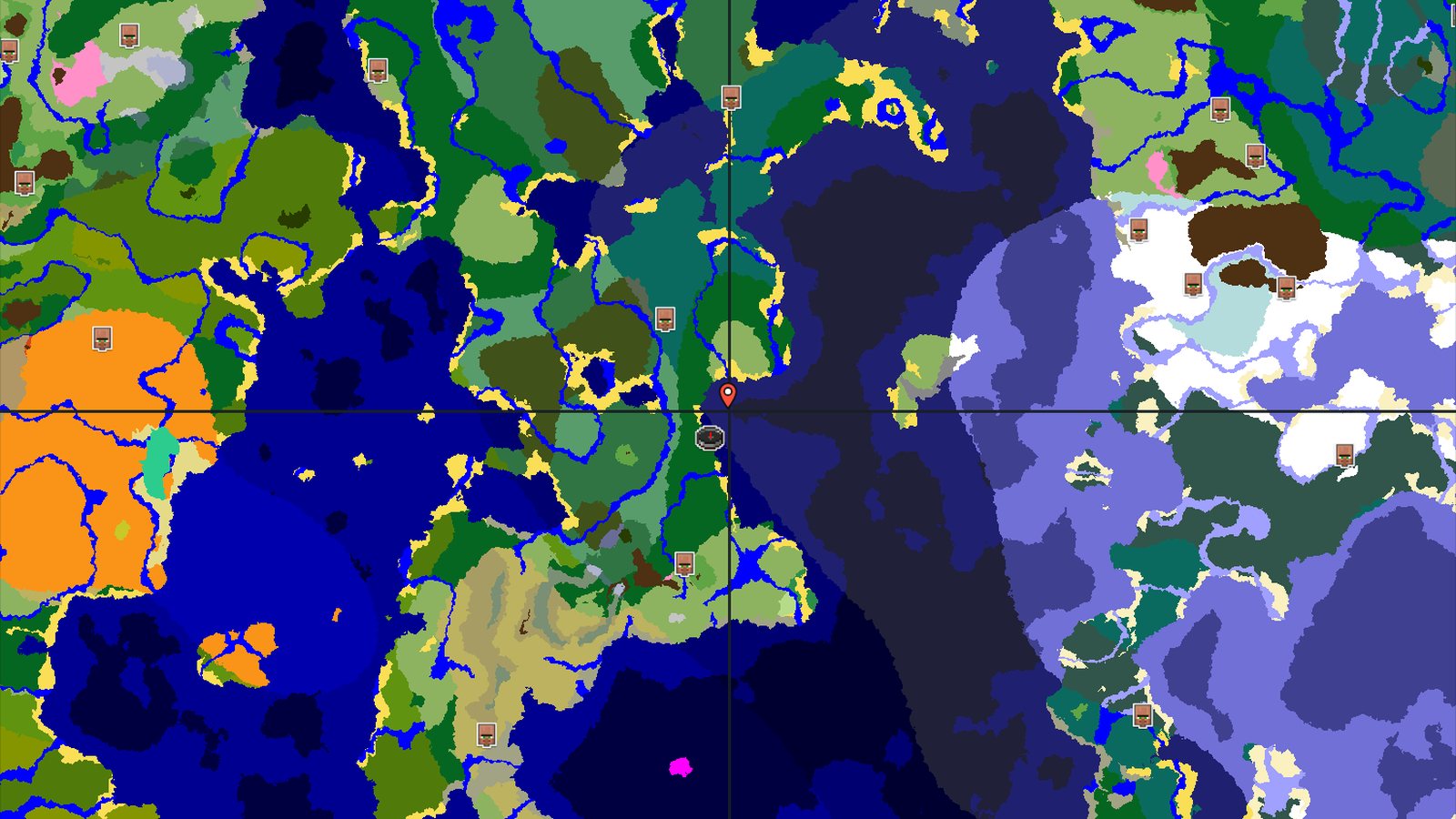 Forest Spawn with Nearby Cold Ocean and Lush Caves — Minecraft seed preview