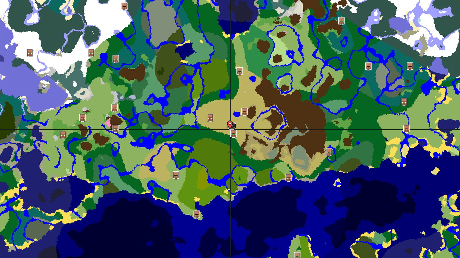 Savanna Spawn with Jungle and Mountains Nearby — Minecraft seed preview