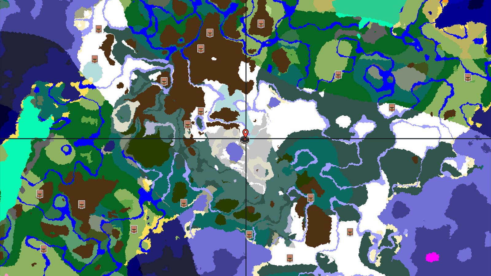 Ice Spikes Near Spawn in a Snowy Mountain Range — Minecraft seed preview