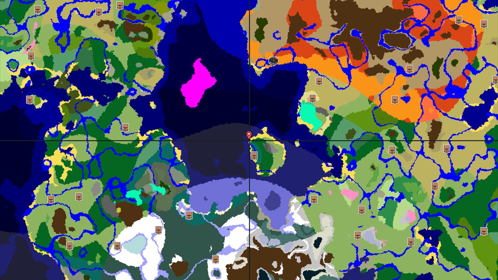 Desert Spawn with Nearby Pyramid and Lush Caves — Minecraft seed preview