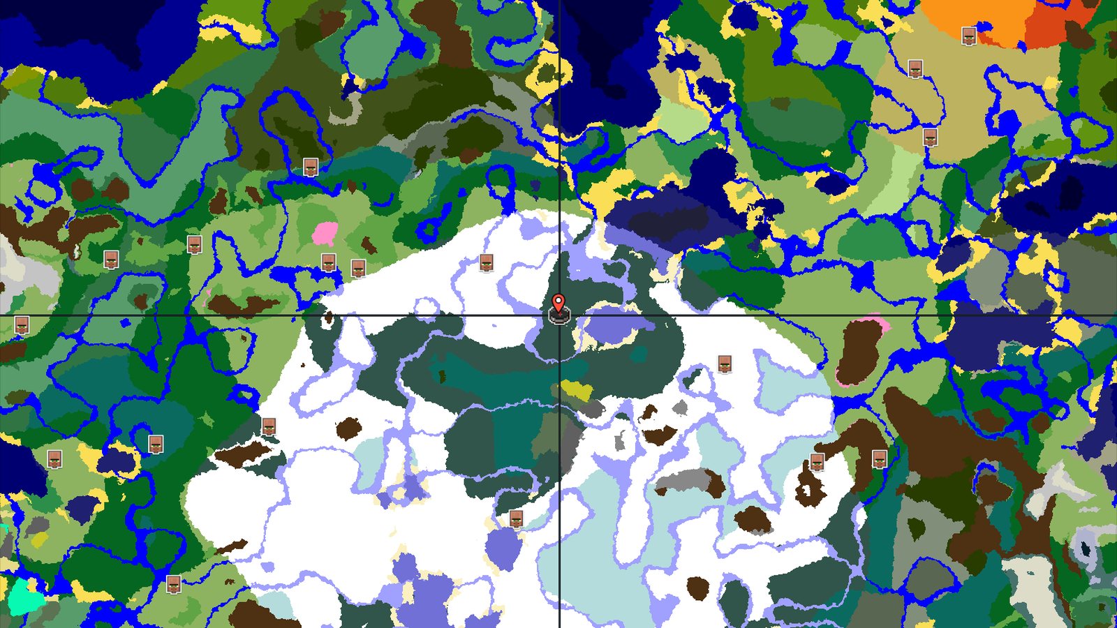 Snowy Taiga Spawn with Nearby Trail Ruins — Minecraft seed preview