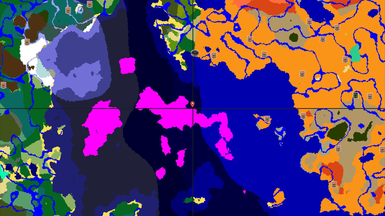 Spawn in Desert, Find Mushroom Fields Nearby — Minecraft seed preview