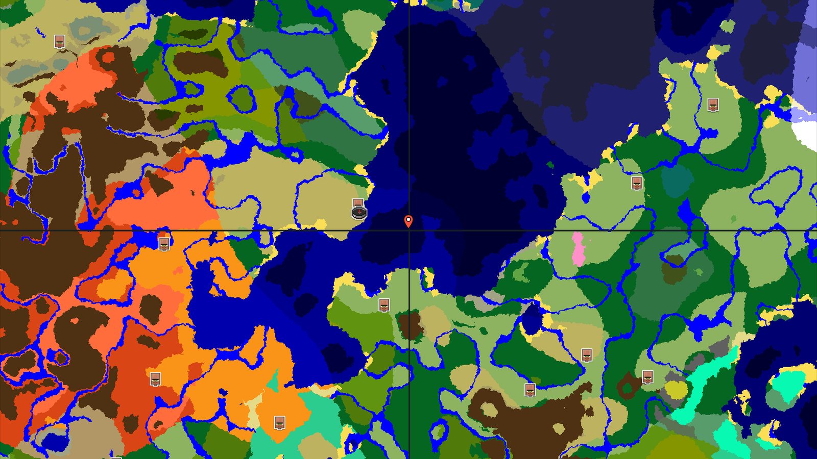 Savanna Start with a Nearby Village and Ocean — Minecraft seed preview