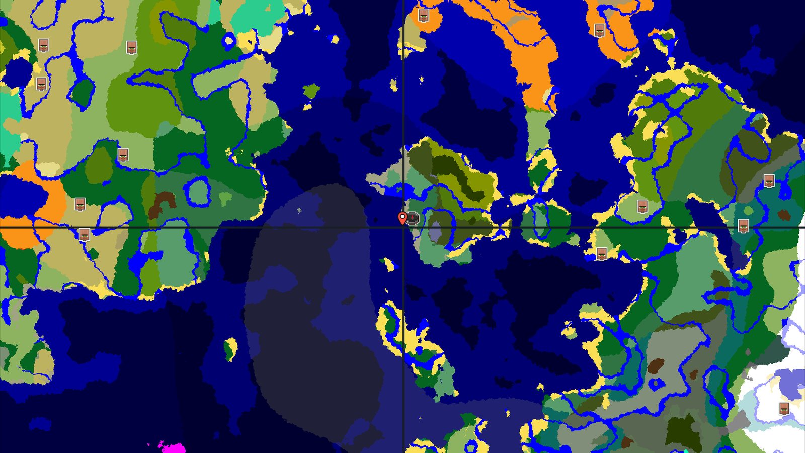 Pale Garden and Jungle Biomes Near Birch Forest Spawn — Minecraft seed preview