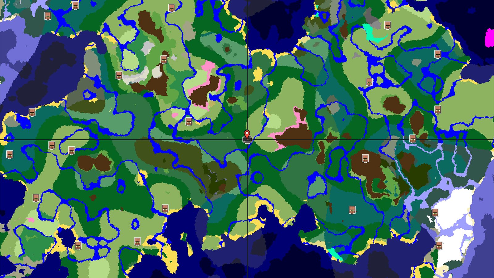 Woodland Mansion and Cherry Grove Near Spawn — Minecraft seed preview