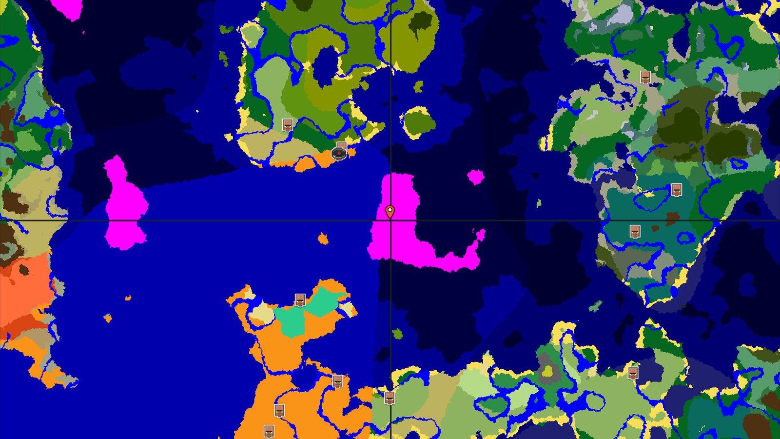 Mushroom Fields and Jungles Near Spawn — Minecraft seed preview