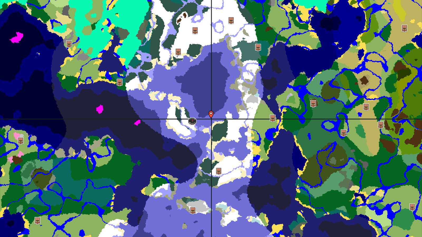 An Ice Spikes Biome Near Spawn in a Frozen World — Minecraft seed preview