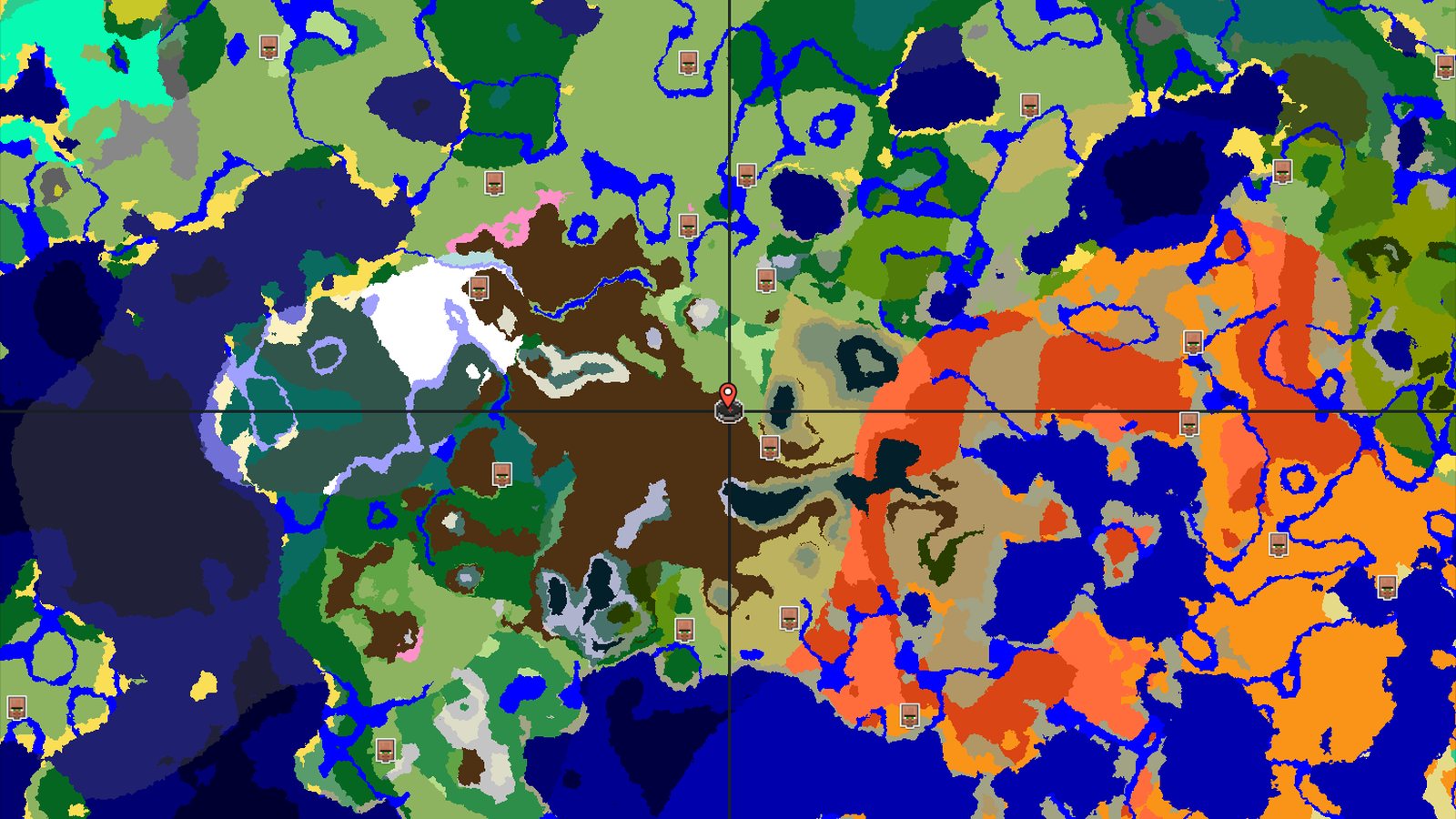 Spawn in Plains, then a Short Walk to Cherry Groves and Peaks — Minecraft seed preview
