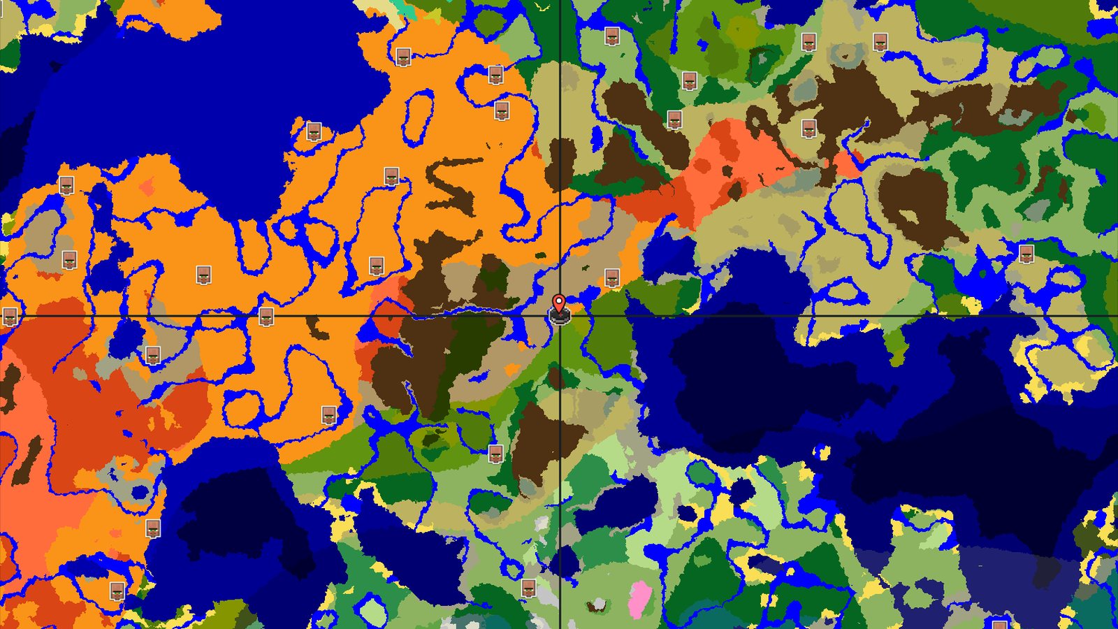 Wooded Badlands Spawn with Close Jungle Temple — Minecraft seed preview