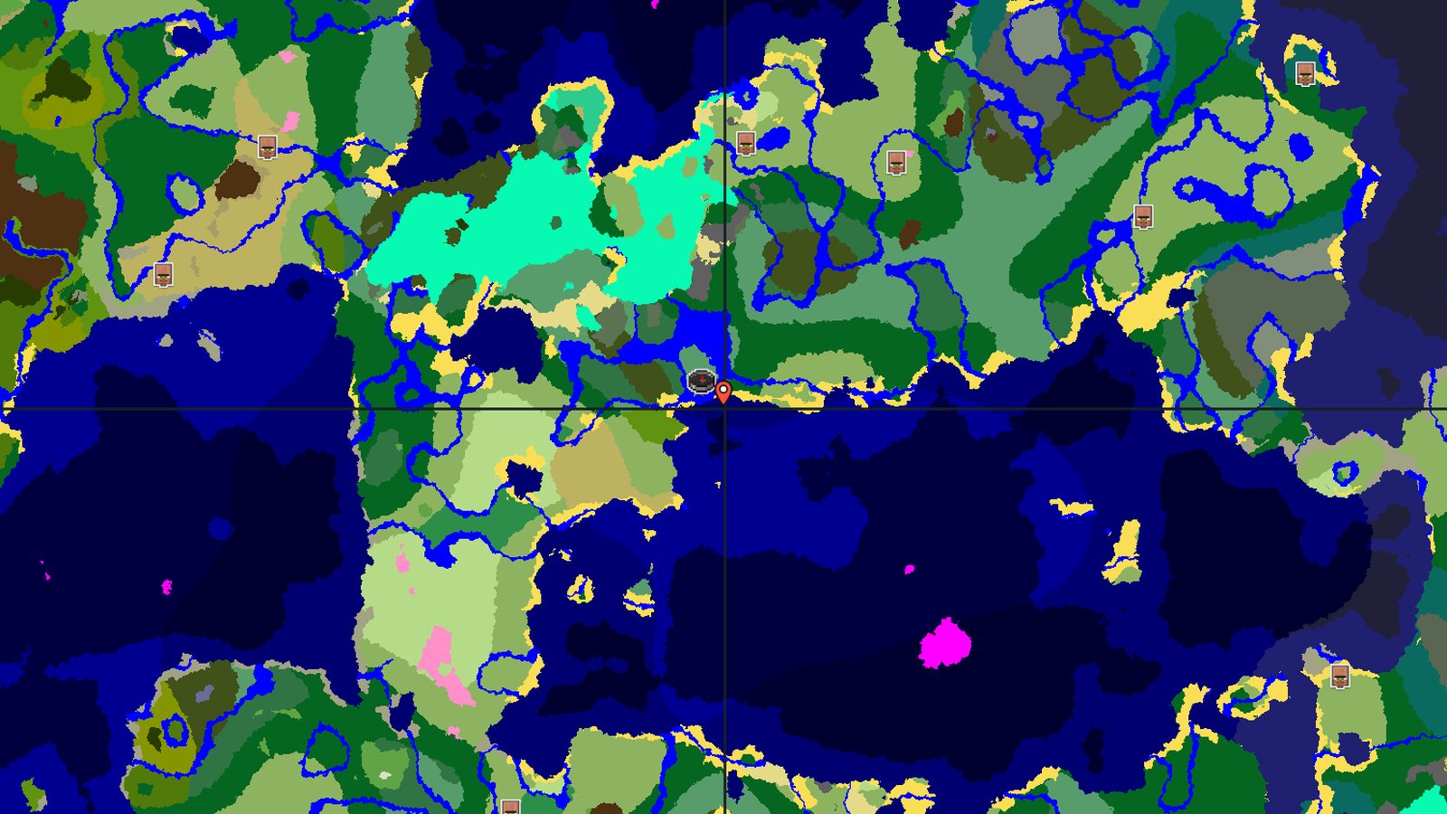 Ocean Monument and Nearby Trial Chambers — Minecraft seed preview