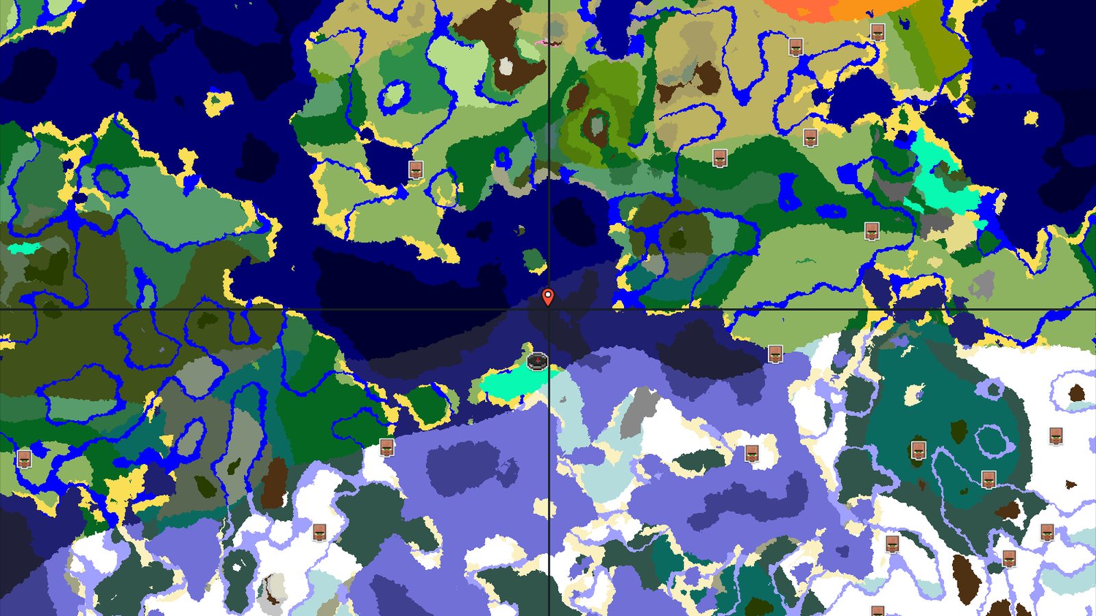A Swamp Spawn with Nearby Ice Spikes and Loot — Minecraft seed preview