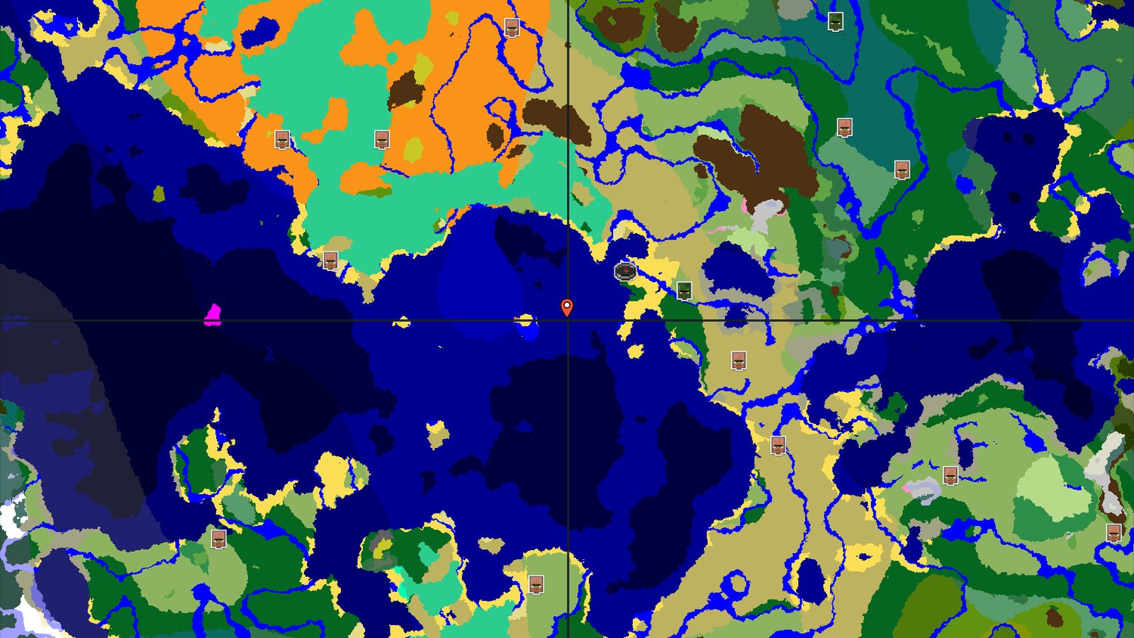 Spawn in a Forest, zombie village nearby — Minecraft seed preview