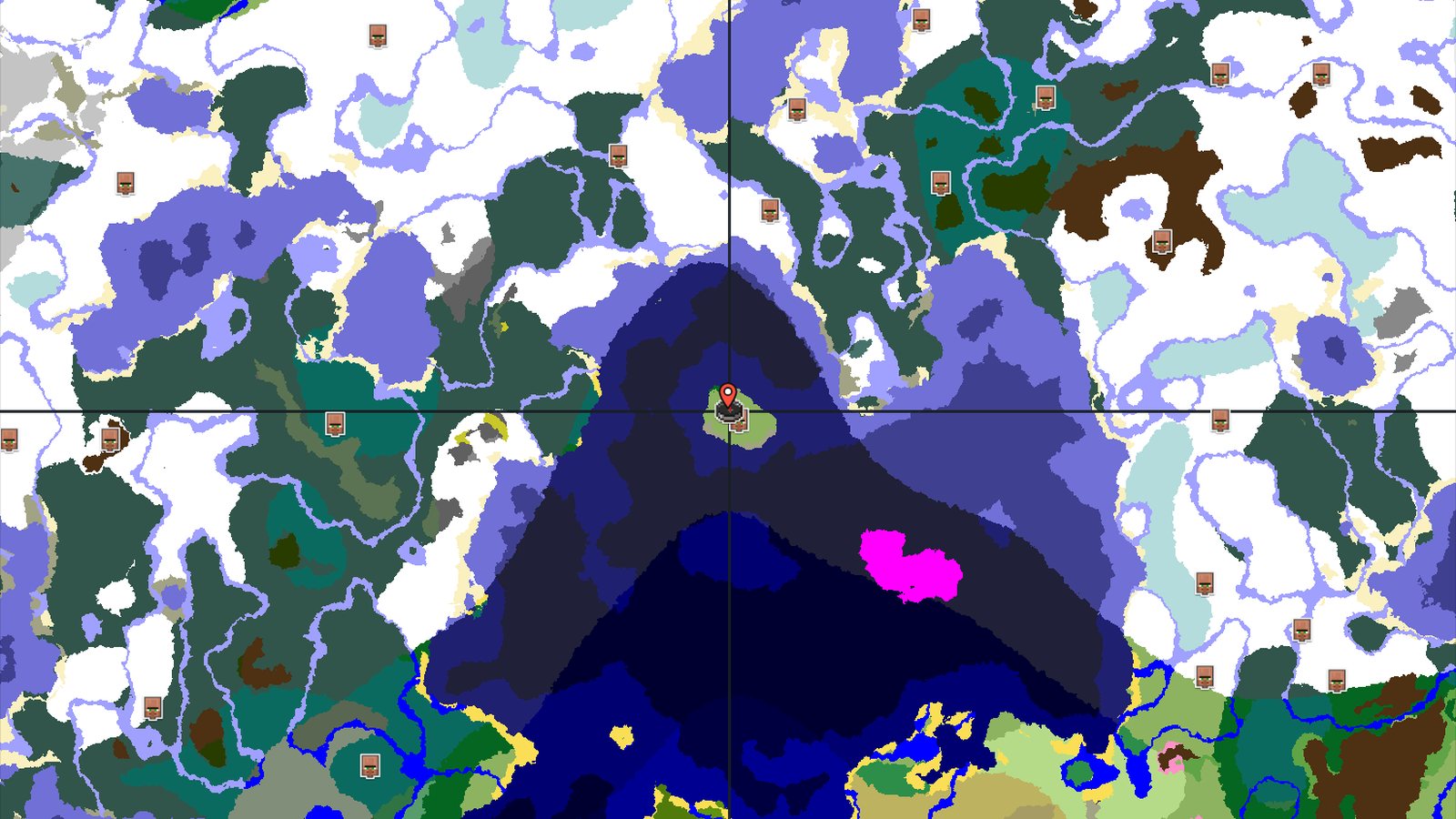 Island Spawn with a Nearby Village and Ocean Adventures — Minecraft seed preview