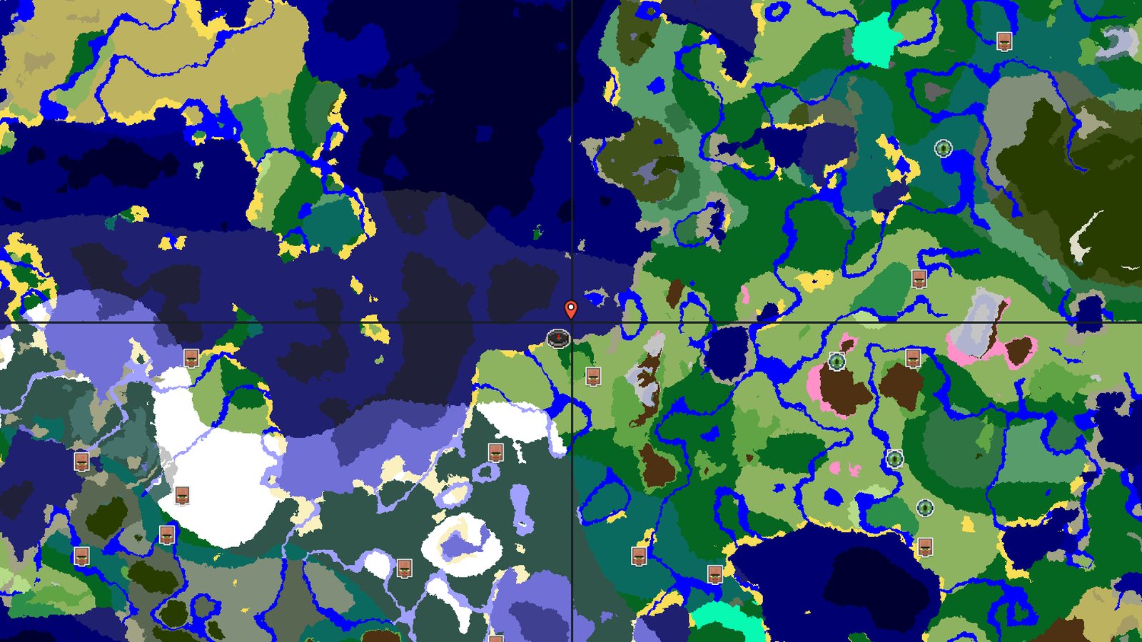 Plains Spawn Near Ocean Structures and Trial Chambers — Minecraft seed preview