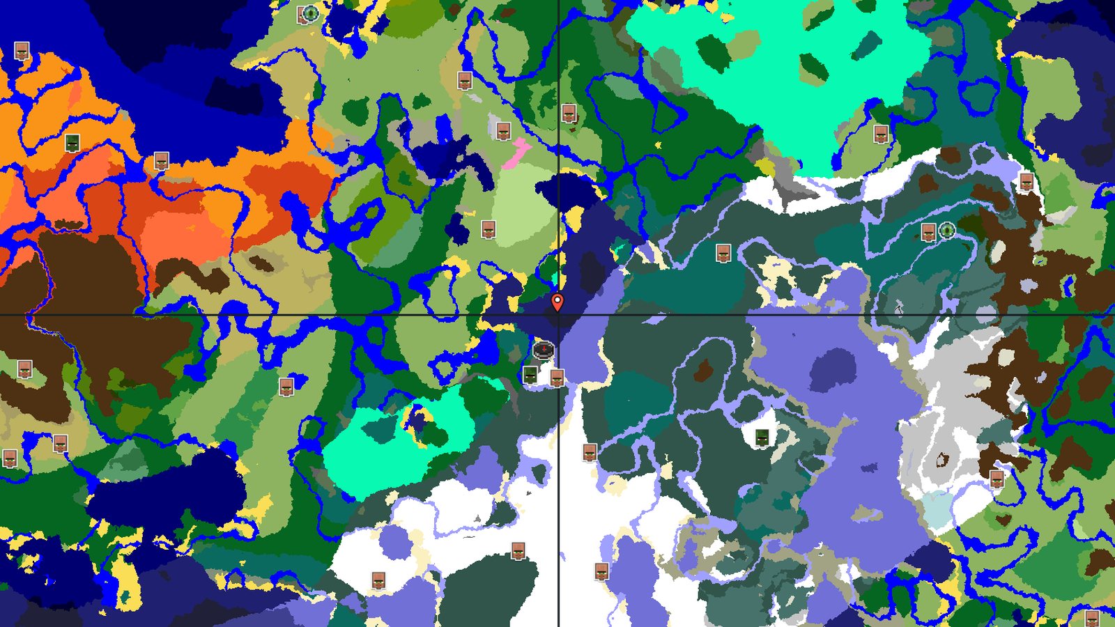 Windswept Forest With an Abandoned Village Nearby — Minecraft seed preview