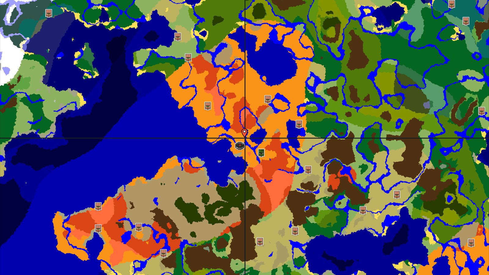 Desert Spawn with Nearby Badlands and a Zombie Village — Minecraft seed preview