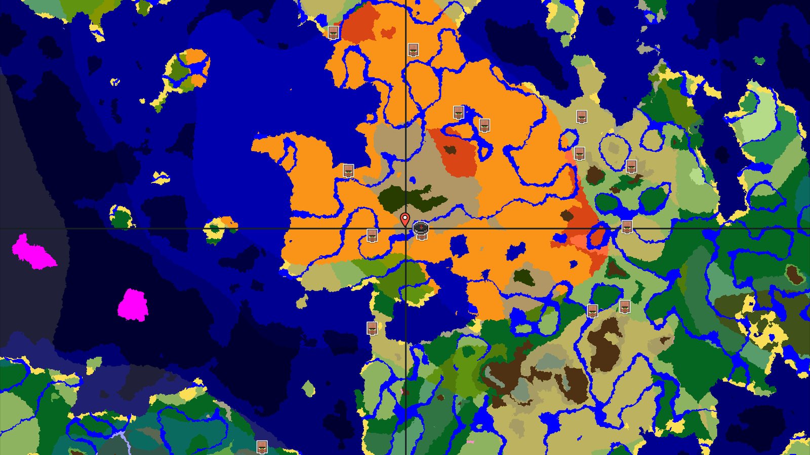 Bamboo Jungle Near Badlands and Desert — Minecraft seed preview