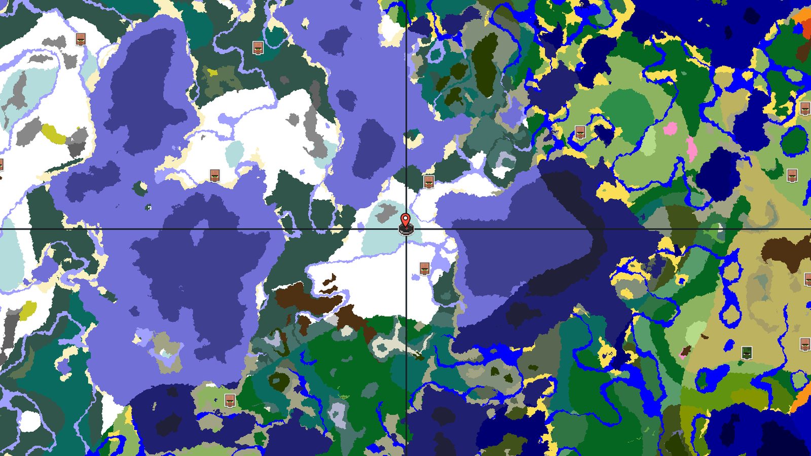 Ice Spikes with a Igloo — Minecraft seed preview