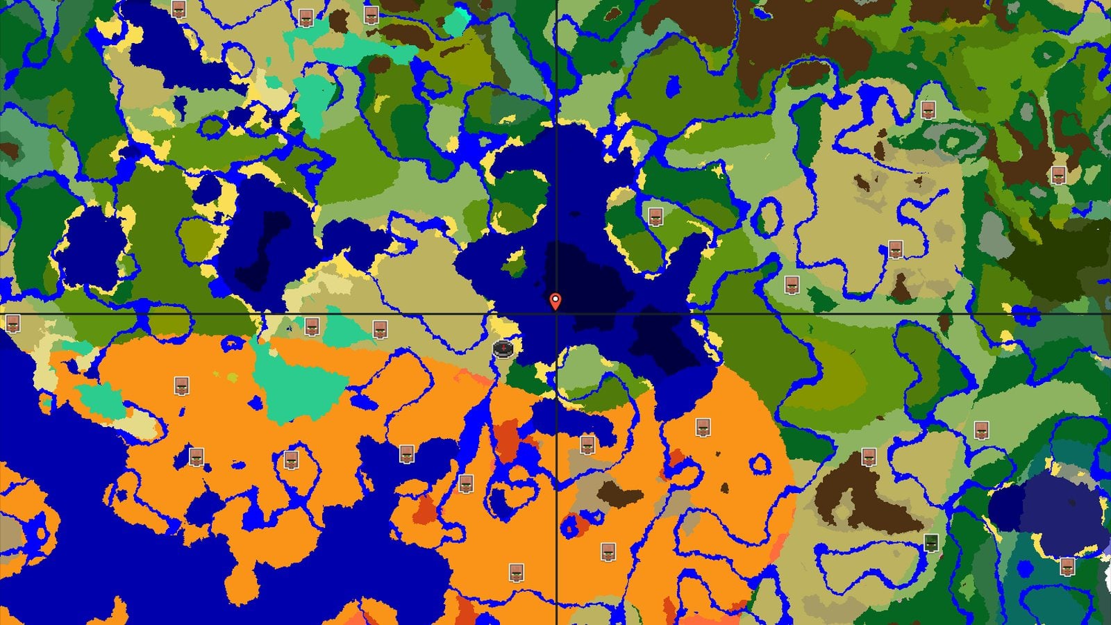 Savanna Spawn with Eroded Badlands Nearby — Minecraft seed preview