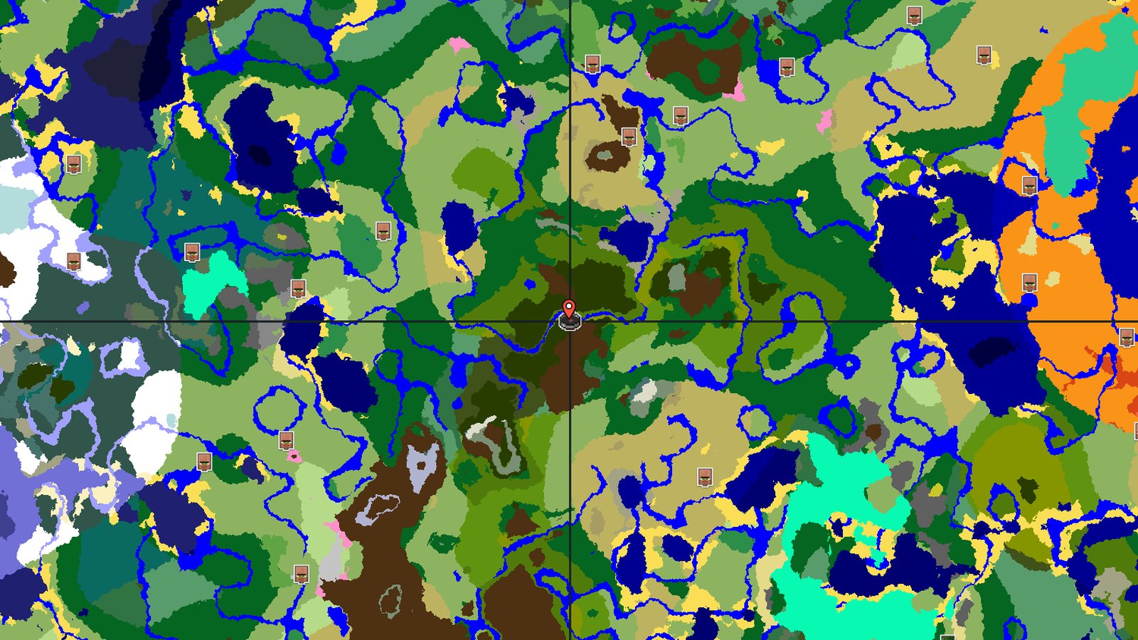 Bamboo Jungle and Pale Garden Beside a River — Minecraft seed preview