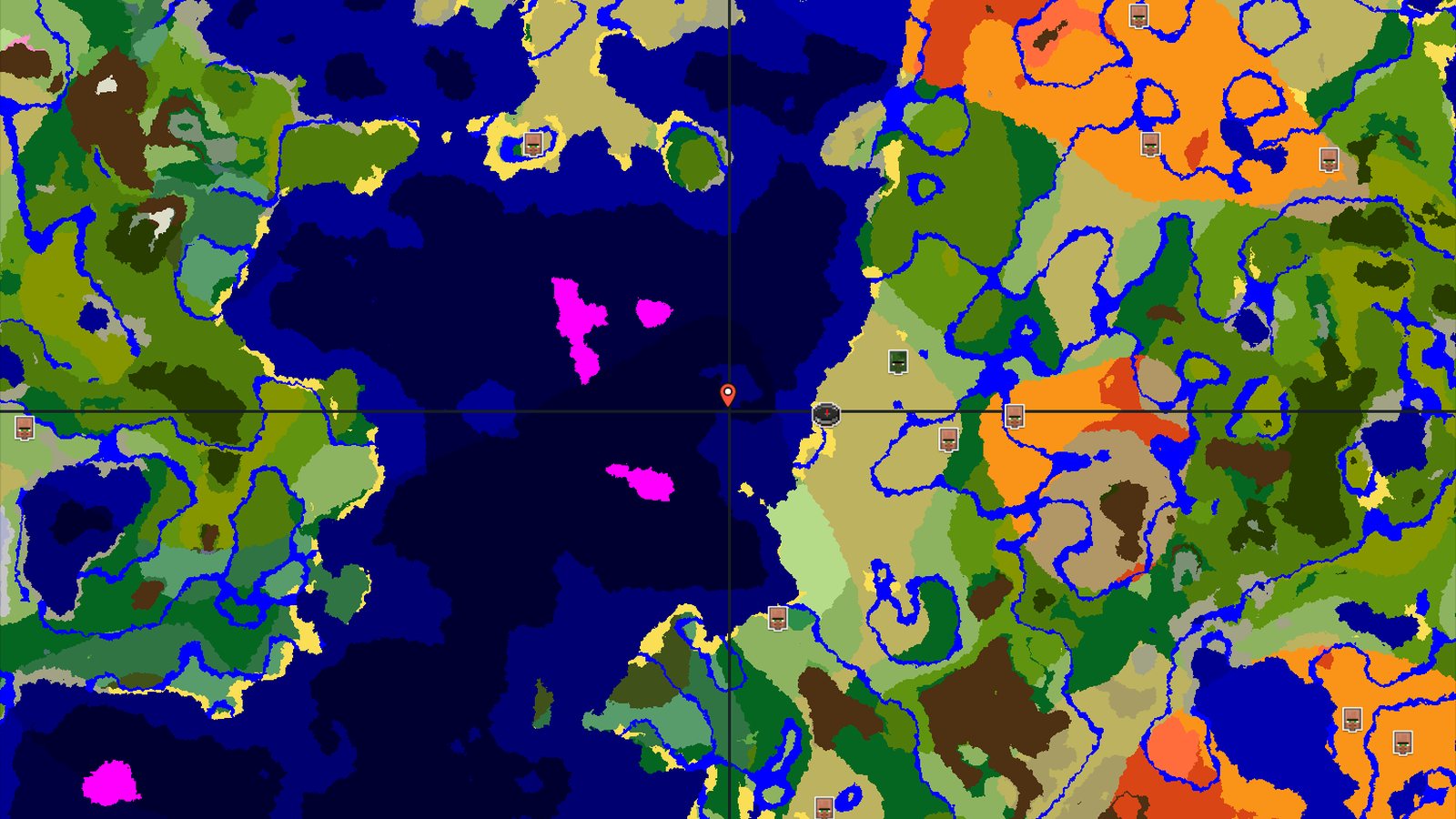 Abandoned Village and Ocean Monument Near Spawn — Minecraft seed preview