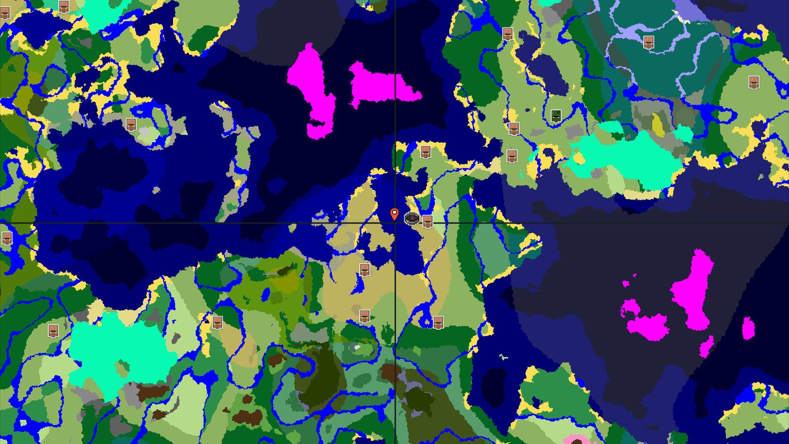 Flower Forest and Mushroom Fields Near Savanna — Minecraft seed preview