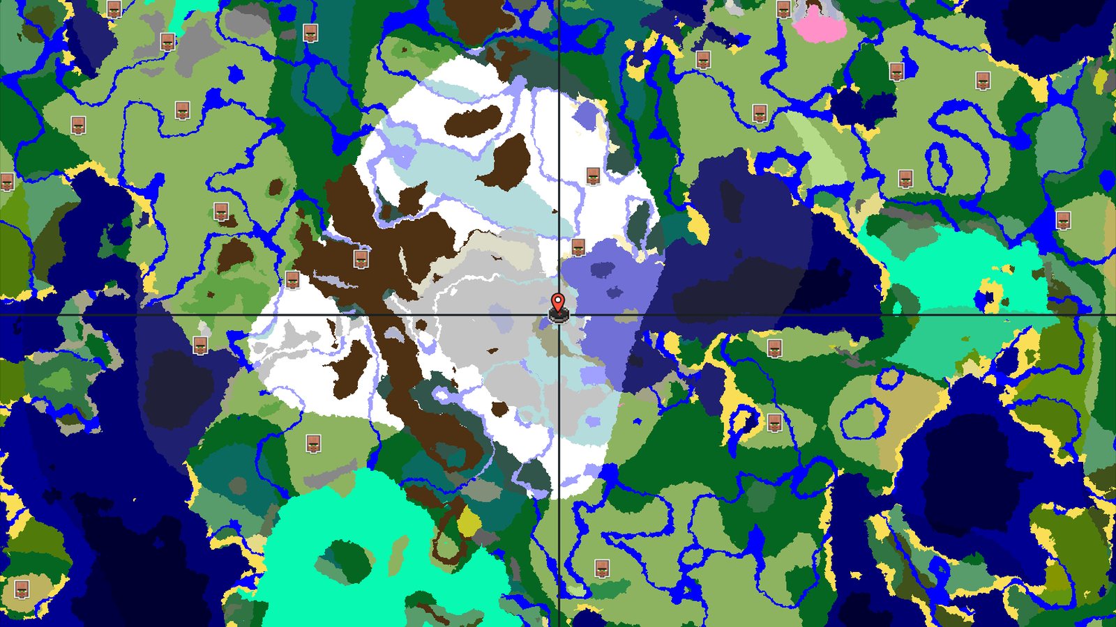Frozen Peaks and a Close Trial Chambers — Minecraft seed preview