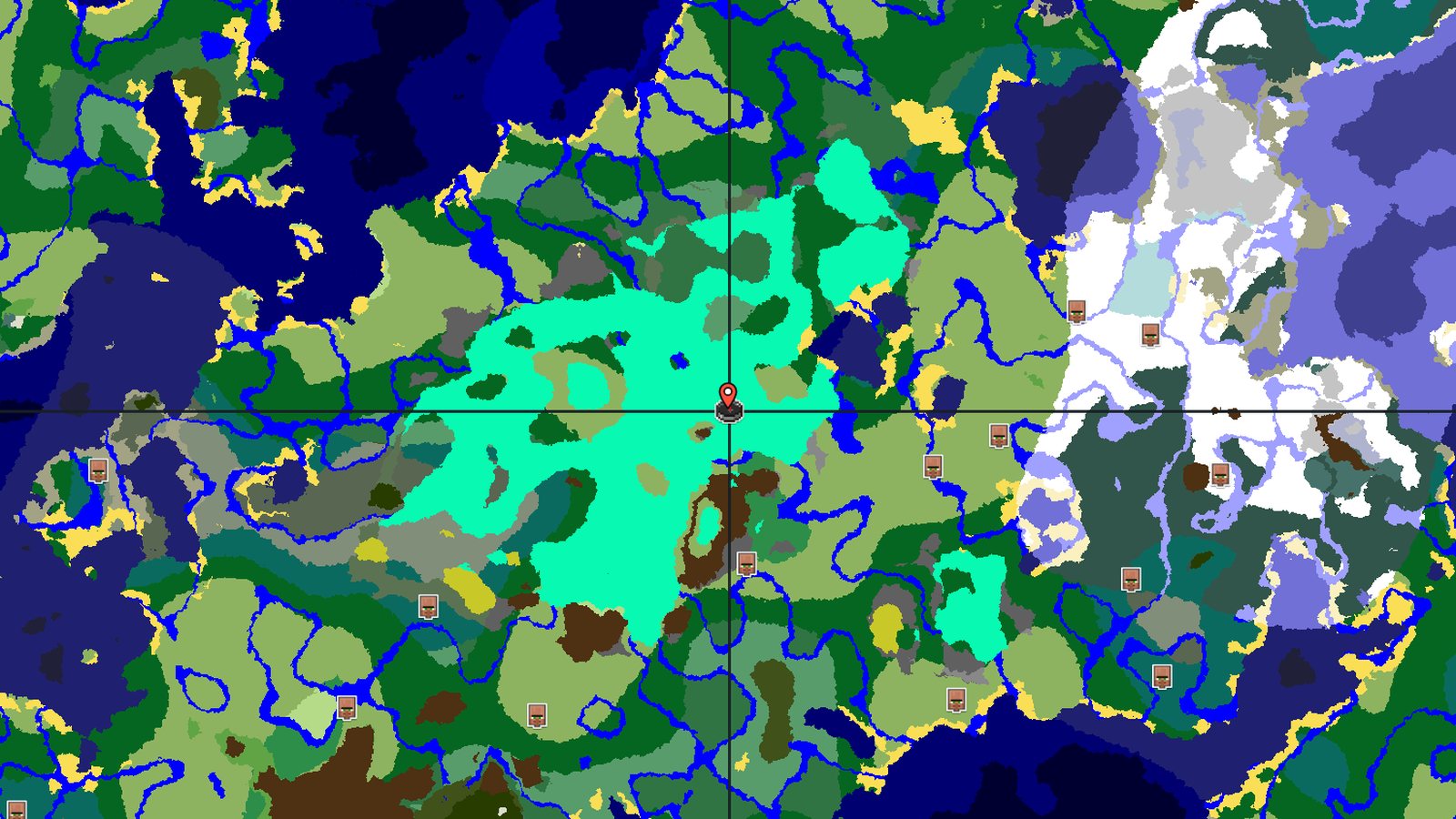 Flower Forest Ringed by Windswept Hills — Minecraft seed preview